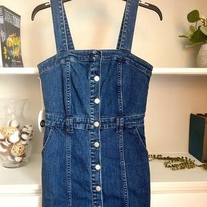 NWT Bishop+Young Denim Button Front Dress- Size XS